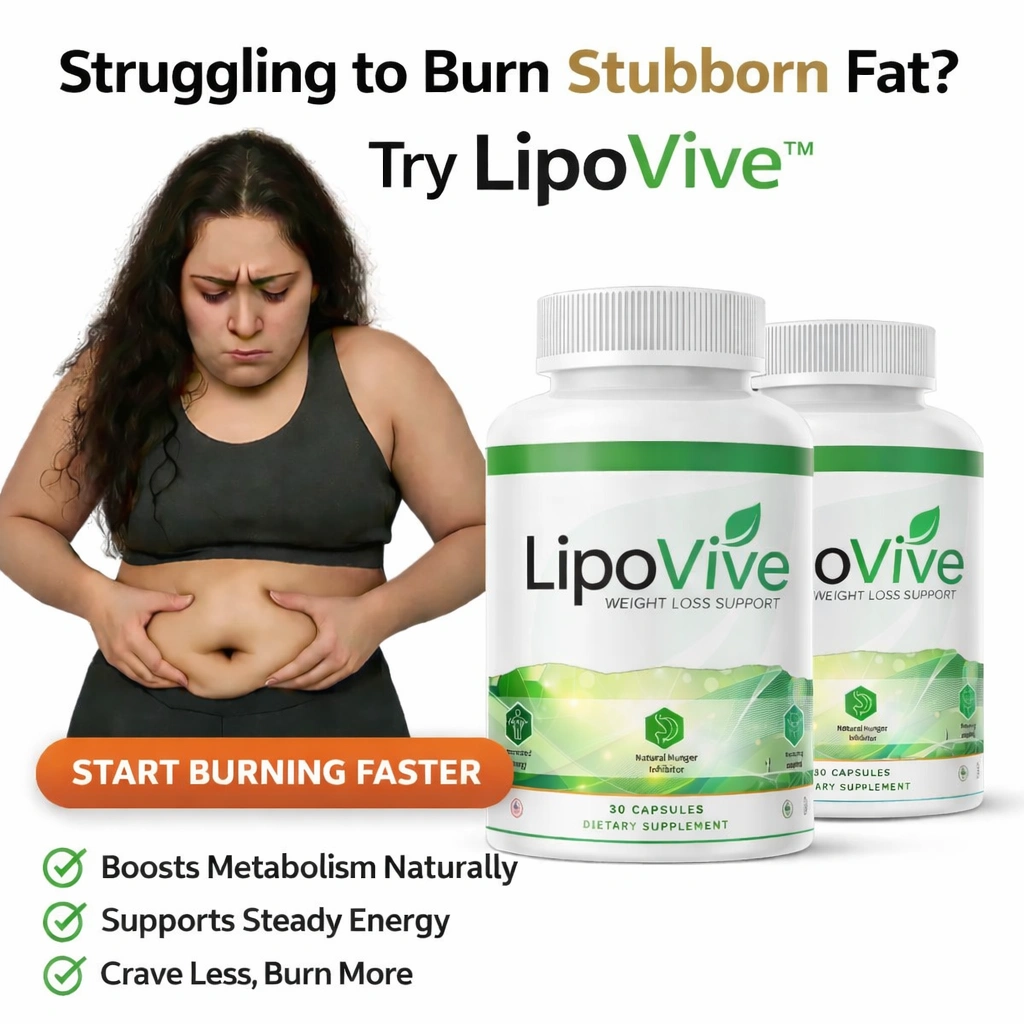 LipoVive Prostate Health Supplement Bottle