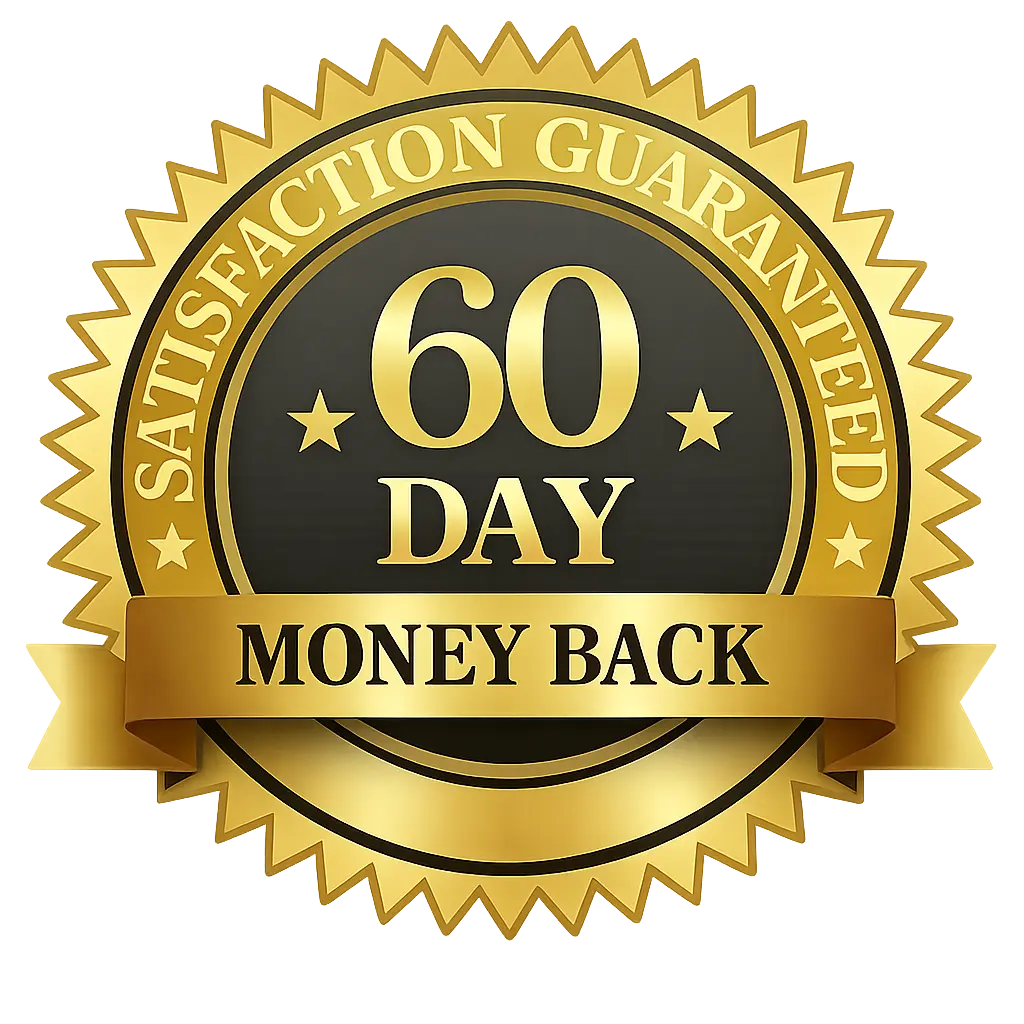 LipoVive 60 Days Money Back Guarantee Badge
